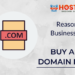 Buy a .com domain name