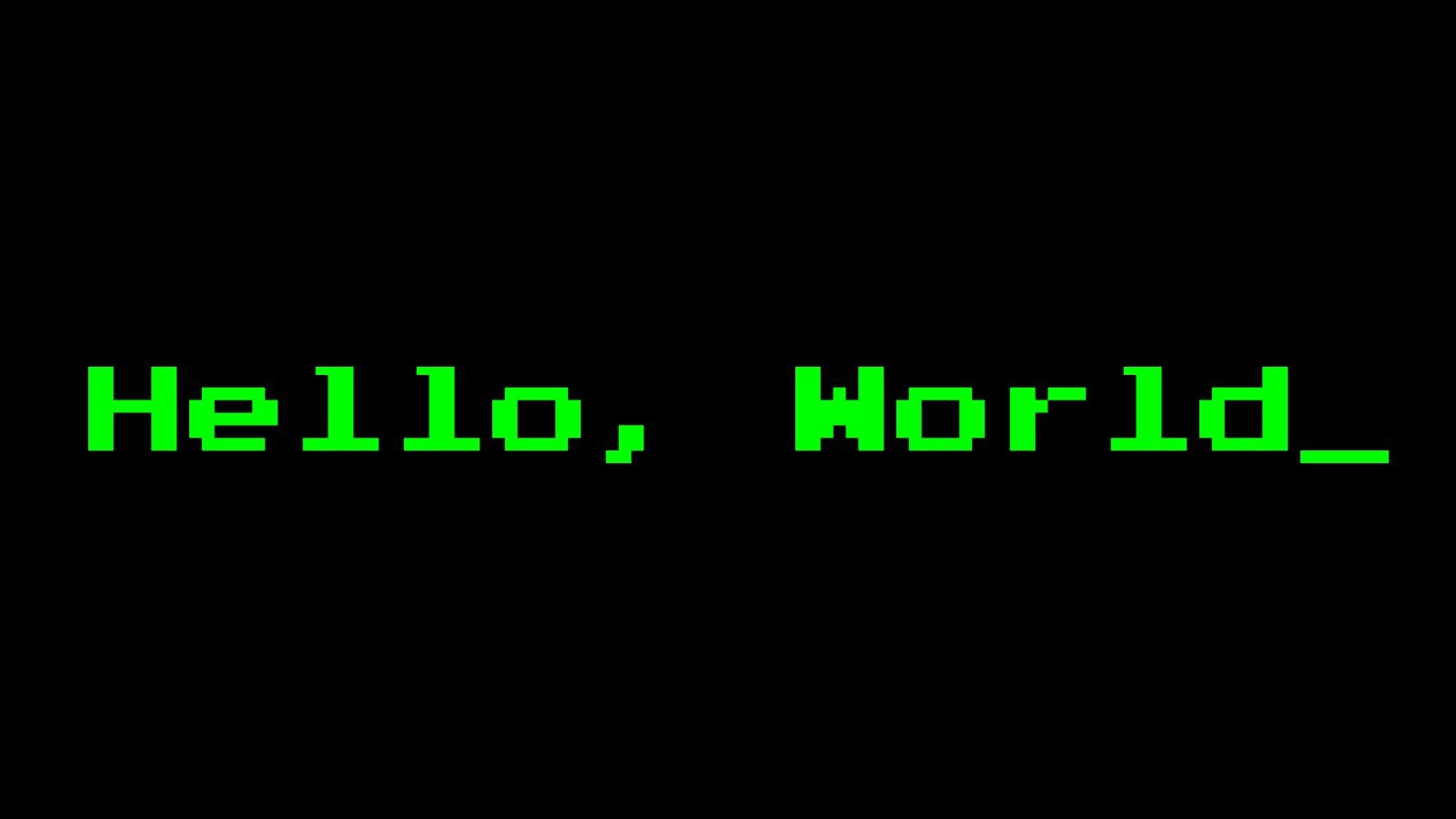 Every thing about Hello World