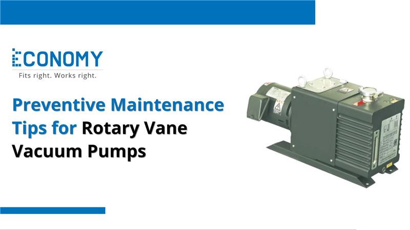 Rotary vane vacuum pump maintenance