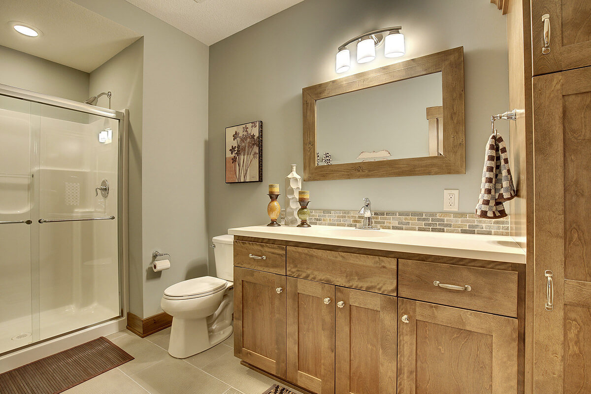 Double sink bathroom vanity in Indianapolis