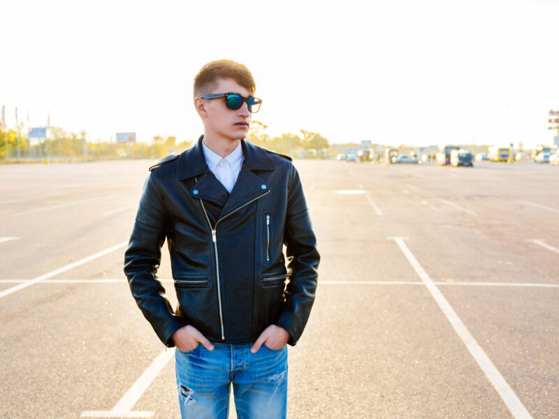 top gun biker jacket