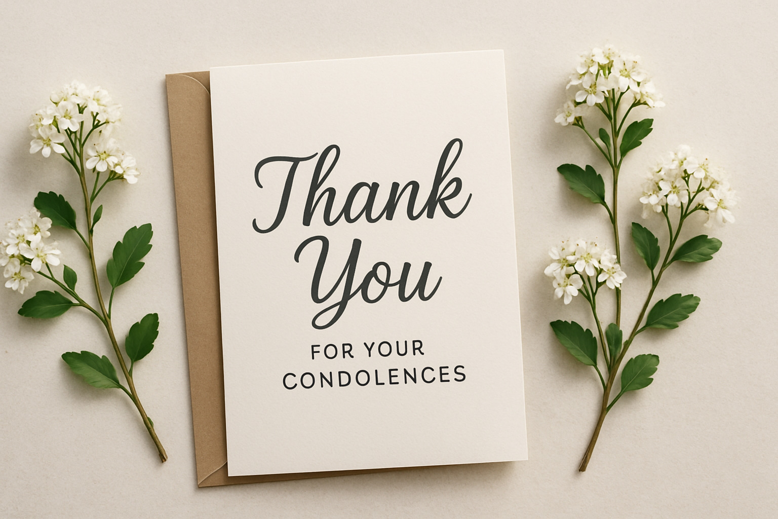 Thank You Condolence Cards