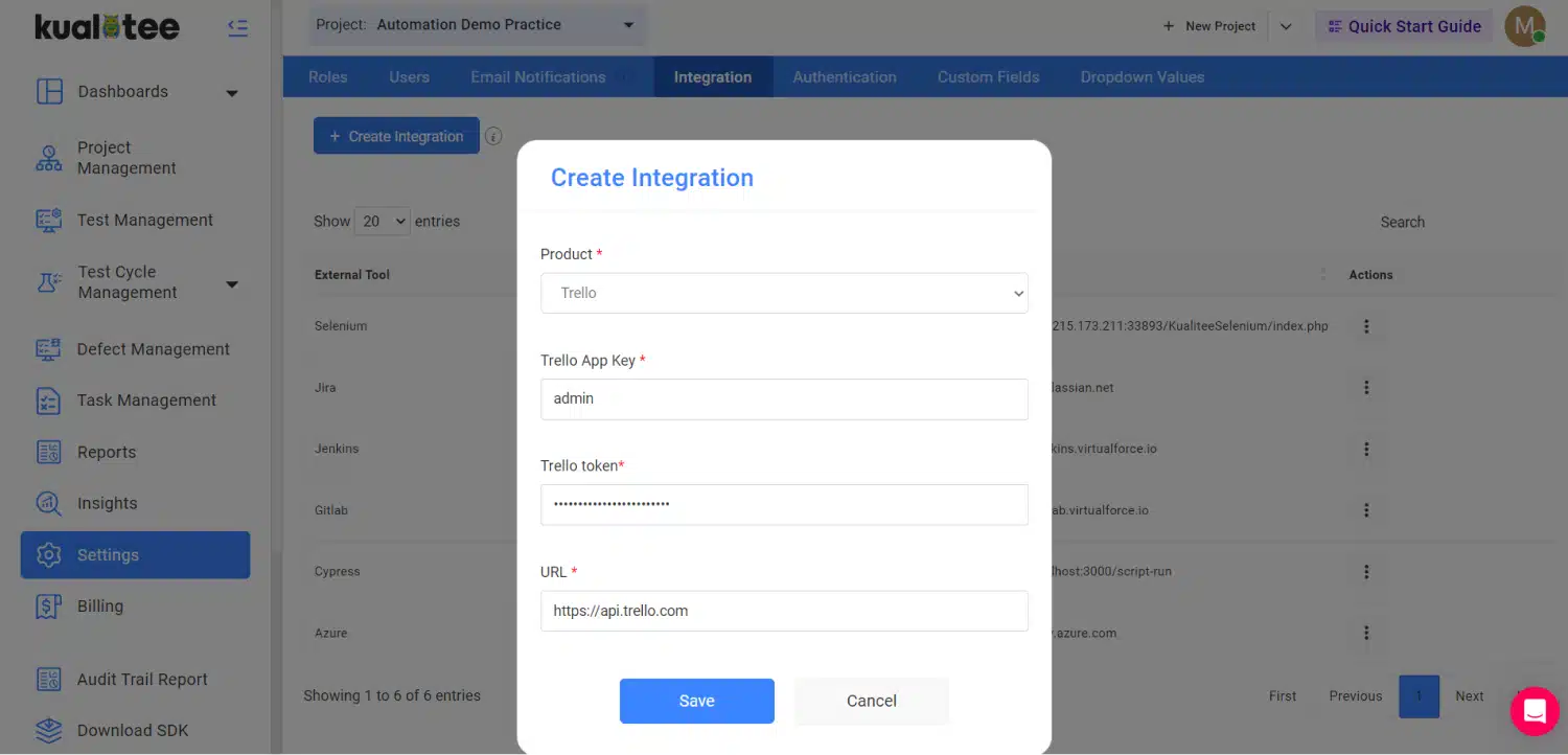 trello integration